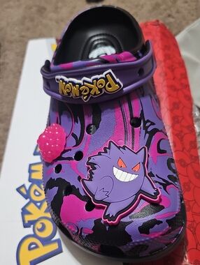 Pokemon Purple & Pink Gengar Kids Clog